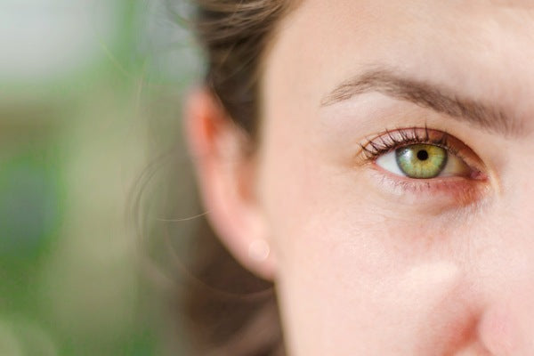 Closeup image focused on a woman’s eye area