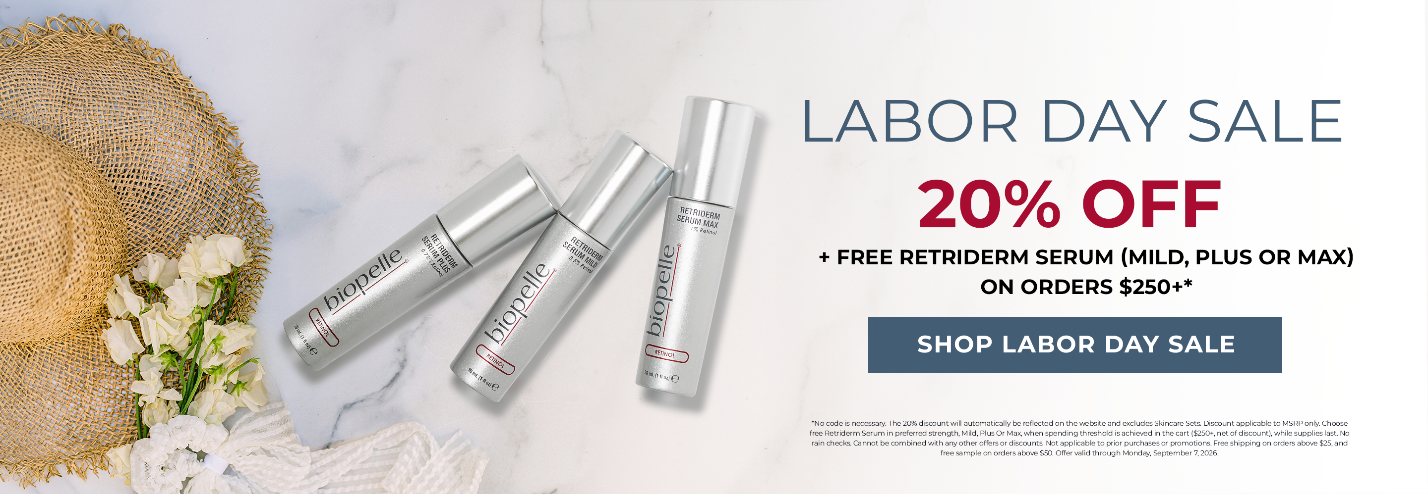 Biopelle Labor Day sale