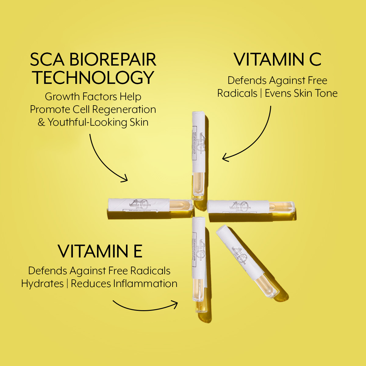 Tensage Intensive Serum 40 SCA Biorepair technology Vitamin C and E