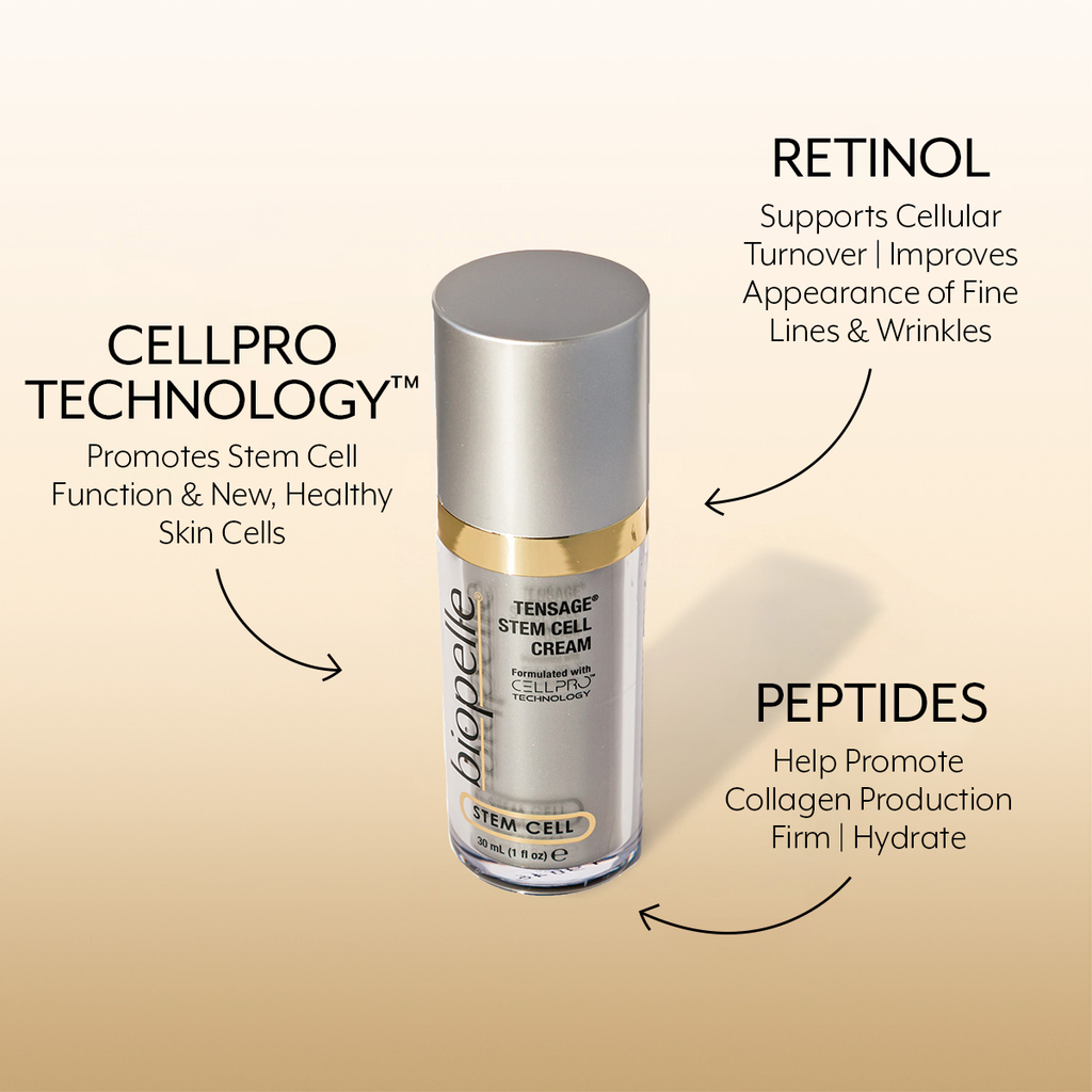 Tensage Stem Cell Cream Cellpro technology Retinol peptides