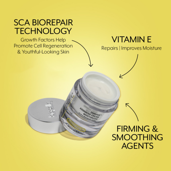 Tensage Advanced Cream Moisturizer. SCA Biorepair Technology Vitamin E Firming & Smoothing agents