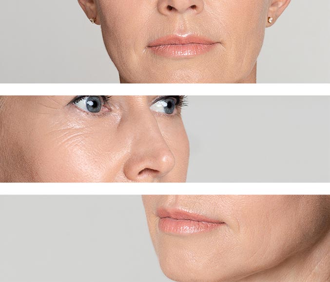 effects of good skincare. close-ups