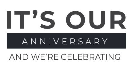 It's our anniversary and we're celebrating